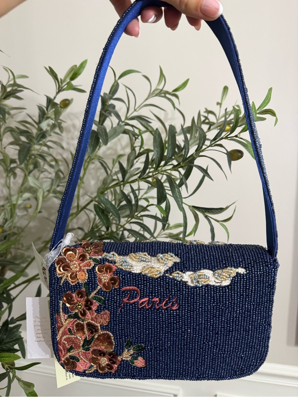 Made in India Beaded Paris Shoulder bag - Picture 3 of 6